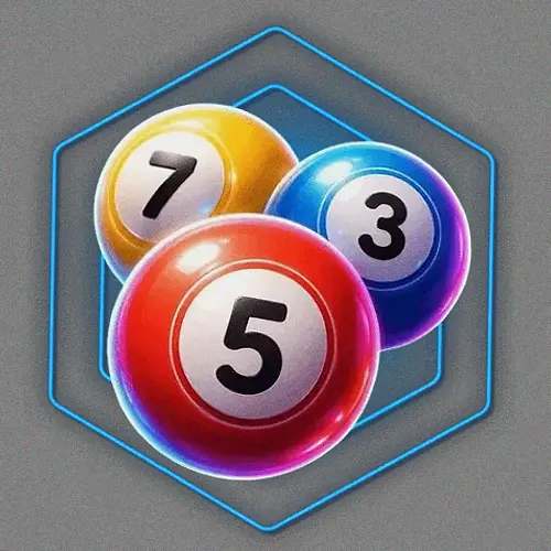 Numbered bingo balls
