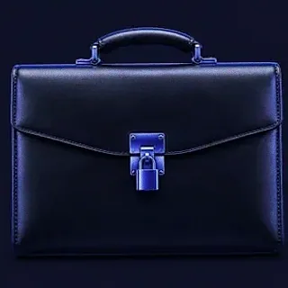 Locked leather briefcase — FastPay